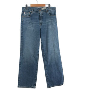 AG Adriano Goldschmidt jeans Brinley Mid-Rise Straight Denim blue sz 32